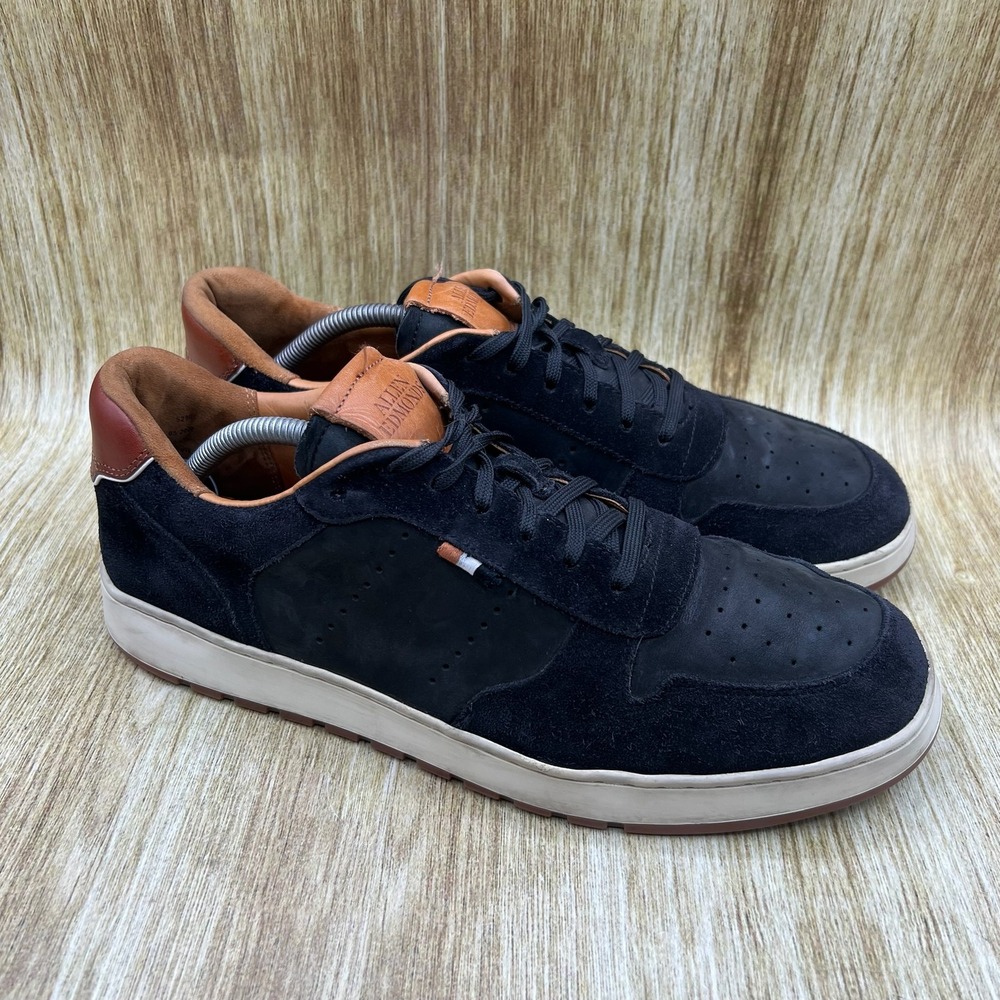 Allen‎ Edmonds Springfield Men's Size 11 D Black Sneakers Suede Leather Low 5290